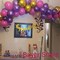 50-Pack 12-Inch Latex Balloons – Purple, Fuchsia, Chrome Gold, Pink Confetti for Bachelorette, Baby Shower, Birthday, Graduation, and Anniversary Party Decorations